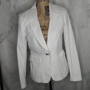 Ladies Black and White blazer